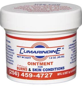 Cumarindine Medicated Irritation Relief for Burns, Bed Sores, Scratches, Insect Bites, Diaper Rash, Eczema, Hemorrhoids and Open Wounds, 1.6 Oz