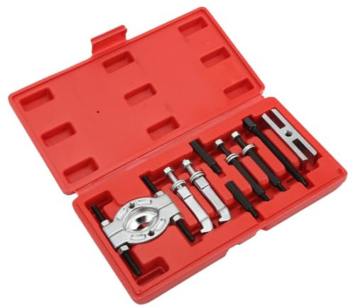 Lagerabzieher Set 9 TLG Polradabzieher Trennmesser Satz Lagerauszieher Kugellager mit Werkzeugkasten Kit Lager Abzieher Werkzeugset Bearing Removal Tool