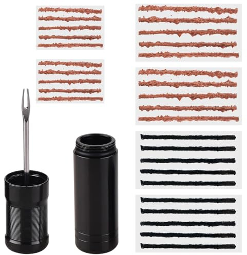 Scettar Strisce Adesive Kit Riparazione Bici, Kit Riparazione Tubeless con 1 Alesatore, Pneumatici Accessori Professionali per Riparazione Foratura Pneumatici Tubeless (B)