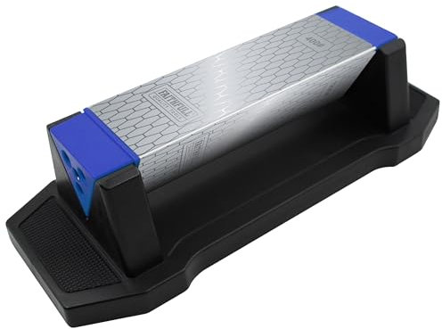 Faithfull Diamond Sharpening Stone Kit, 3 Sides: 400, 1000 & 1200 Grit. Includes Base Unit