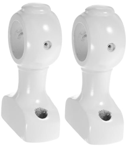 VALICLUD 2pezzi Supporto per Bastone per Tende in Bianco Staffe per Bastone per Tende Singole da Parete Supporto Decorativo
