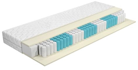 DEWINNER Matratze 160 x 200cm,18 cm Taschenfederkernmatratze, perfekte Unterstützung, Öko-Tex Zertifiziert, Bezug abnehmbar waschbar, H3