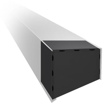 Dachrandprofil 1,2mm Anthrazit RAL 7016 HSS CUBE (Endkappe) | 1,2 mm · Anthrazit RAL 7016 · Dachabschlussblech · Aluminium stranggepresst · für Dachränder · Rostfrei · Ohne Korrosion