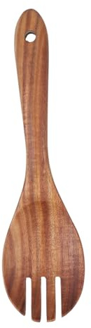 OFFSCH Tenedor para Ensalada de Madera Ergonómico de Utensilio Reutilizable de Cocina para Servir y Alimentos Herramienta Versátil para Cocinar