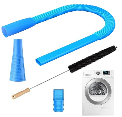 Duvcoywae Dryer Vent Cleaner Kit - Vacuum Hose Attachment And Flexible Lint Brush, Deep Clean Dryers Vents & Pipes, Removes Lints Debris, For Washer And Dryers Lint Remover Etc, Dryer Cleaning