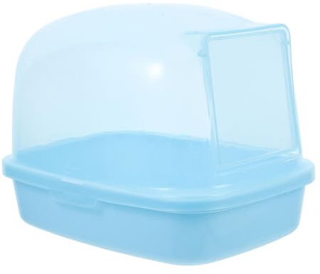 Veemoon Baño para Hámster y Chinchilla Multifuncional, Contenedor de Baño de Arena de Abs, Tamaño Compacto, para Jaulas y Hábitats, Adecuado para Mascotas Pequeñas como Jerbos y Ardillas,