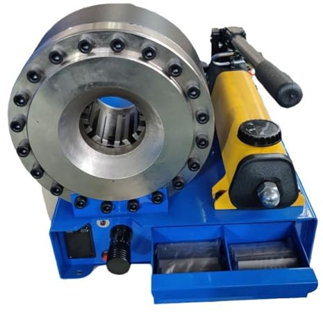 DHMYYXGS Crimpatura Idraulica Azionamento Manuale,Mini Pressa per Tubi Macchina,Pressa per Tubi Portatile,Pressa per Tubi Flessibili,con 8 Stampi