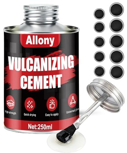 Reparaturset, Vulkanisierflüssigkeit, Reifendichtmittel Fahrrad, 250ML | Vulkanisierkleber, Gummikleber Extra Stark Wasserfest für Reparatur von Fahrrad und Autoreifen Schlauchflicken