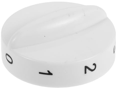 LALADEFIEE Manopola Termostato Frigorifero e Congelatore a Pozzetto, Regolatore Temperatura Meccanico Bianco Foro 6 Mm, Ricambio Controllo Preciso per Minifrigo e Freezer Domestici,
