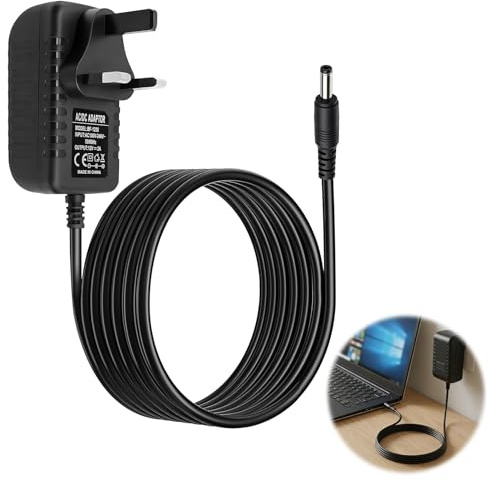 12V 2A Laptop Charger forJumper EZbook GeoBook 3E 2E 1E HeroBook Teclast Teclast F15 F7, AC/DC Power Supply Adapter with 3.5x1.35mm Connector Replacement Cable for Gateway Computer