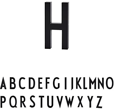 Design Letters Hausbuchstaben/Hausnummer Edelstahl Schwarz | 5cm/10cm | Türnummer | Straßennummer | Türschild Personalisiert | Befestigungsschrauben & Klebeband sind separat erhältlich | Größe 5cm H