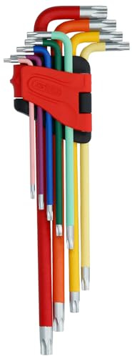 Torx-Winkelstiftschlüssel-Satz, Extra lang, 9-tlg