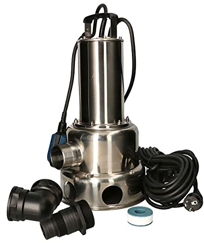 KOTARBAU® Pompe pour eaux usées 1500 W en acier inoxydable avec interrupteur à flotteur