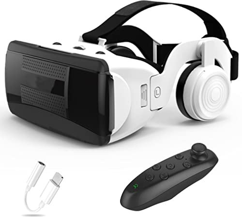 Occhiali VR, Visore Realtà Virtuale, Cuffie 3D VR Compatibile con Tutti Gli, Lente Regolabile per Film e Giochi 3D, per iPhone 13 Pro Max/13 Pro/13/12/11, per Samsung Galaxy S21, Huawei, Xiaomi