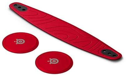 Steelseries Arctis Nova Booster Pack Cherry Red - Accessoire pour Casque Gaming - Bandeau en Nylon Bicolore - Personnalisation des façades de Haut-parleurs - Édition limitée Collector