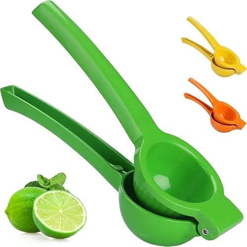 Exprimidor de limón de calidad premium – Exprimidor de limones – Exprimidor manual para maximizar el zumo de limón y lima para un resultado máximo, sin BPA y apto para lavavajillas (verde)