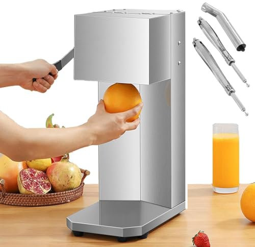 Exprimidor eléctrico de naranja, exprimidor de cítricos comercial, exprimidor de naranja, exprimidor rápido de 3 s, motor ultrapotente y mango de agarre suave, control de pulpa, disfrute de jugo puro