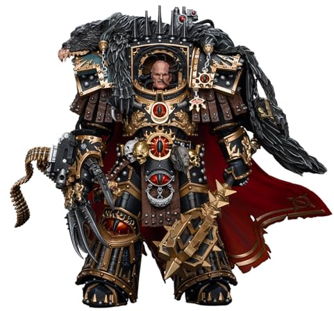 GWTCTOY Pipigirl JoyToy 30K Originallizenz 1:18 Actionfigur, Kriegsmeister der Söhne des Horus Horus Primarch der XVlth Legion, 21 cm große Bausätze für Sammel-Actionfiguren mit Spielthema