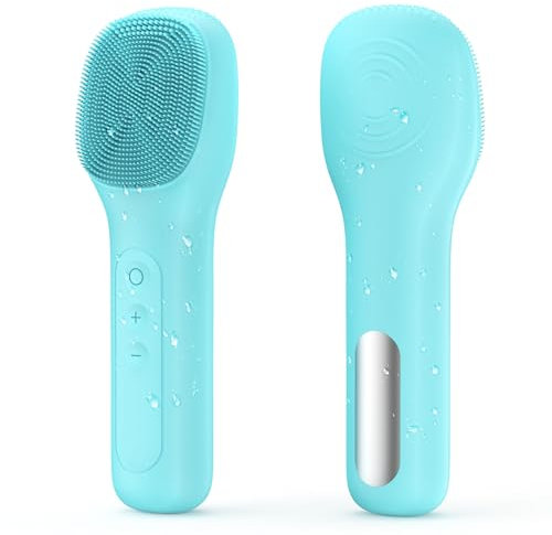 Spazzola per la pulizia del viso, impermeabile, ricaricabile, esfoliante elettrico per il viso, per uomini e donne, pulizia, esfoliante, massaggio