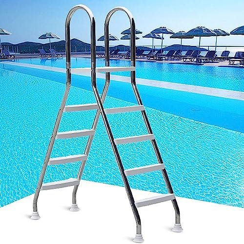 SFSLBFB Escaleras para Piscinas enterradas, Escalera Resistente para Piscinas elevadas, Escalera Antideslizante de 52 Pulgadas para Piscinas de Viaje, Piscinas de Patio Trasero, hogar