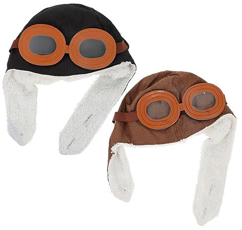 ANDRESLAD 2stücke Junge Mädchen Baumwollmützen Pilotenmütze Für Herbst Und Winter Warme Und Stylische Kopfbedeckung Für Jungen Und Mädchen Für Geburtstagsgeschenke Und Partys