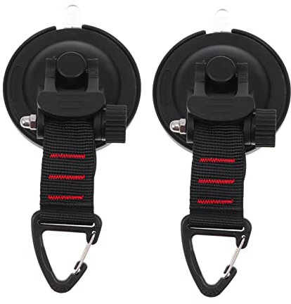 Happyyami 2piezas Ganchos De Seguridad para Tiendas Campaña Anclaje Ventosa Exterior Accesorios Camping Fácil Limpieza Adherencia Fuerte