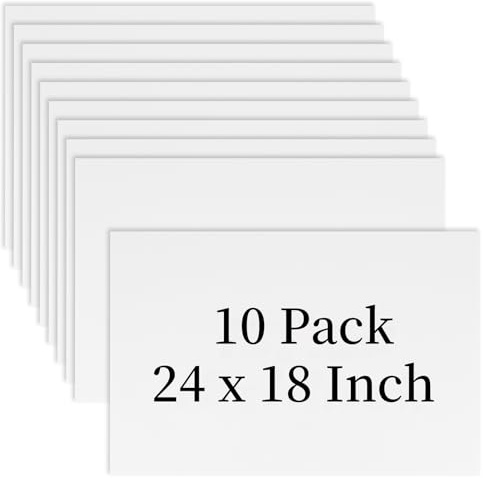 10 Stück 45,7 x 61 cm große, weiße Wellkunststoffschilder, blanko, doppelseitig, für Garage, Verkauf, Miete, Geburtstagsfeier, Wegweiser-Dekorationen