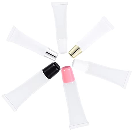 BESPORTBLE 15ml Lip Gloss Tubes Set 24pcs Empty Lip Gloss Containers Gold Caps for Diy Makeup