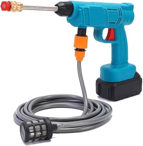 Idropulitrice a Batteria Portatile Senza Fili con Due Batterie da 48V, Set con 2 Ugelli Pistola ad alta Pressione ed Accessori per Pulizie Esterni lavaggio Auto giardino fai da te DIY