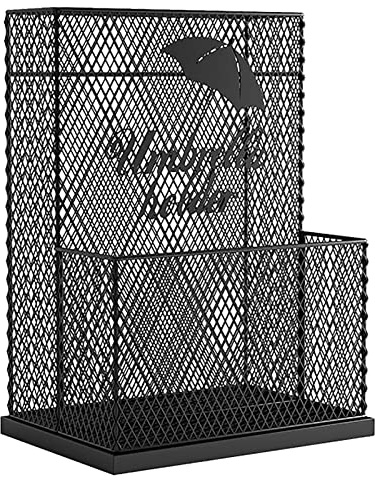 RUHEN Umbrella Stands,Hollow-Out for Apartment/Hall Entryway/Front Door, Free Standing Metal Rack Support, Walking Sticks Storage Holder