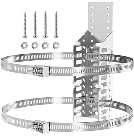 Soporte de pared del tanque de expansión: soporte de montaje de acero de servicio pesado, abrazadera de soport ajustable con diseño antideslizante, instalación de ahorro de espacio | Ideal para el si