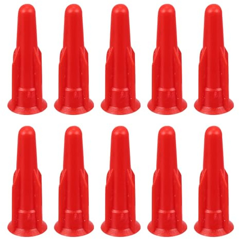 Tappi per Ugelli Sigillante Riutilizzabili Rossi in Plastica 20 Pezzi | Accessori per Applicatore, Prevengono Perdite e Ingresso D’aria, Mantengono Lavoro Pulito