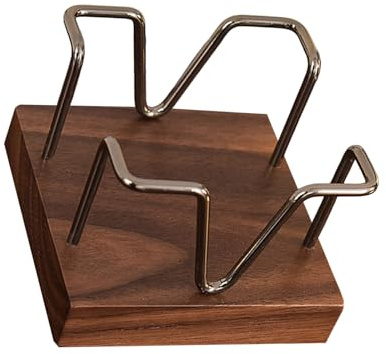 Scatola portaoggetti per appunti con base in legno, blocco note da scrivania, 94 x 94 mm, organizer per accessori da scrivania