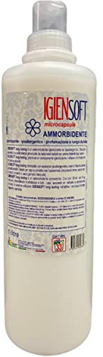 RAMPI Igiensoft Ammorbidente Lavatrice Professionale Concentrato Igienizzante Profumatore Bucato Ipoallergenico Pelli Delicate Origine Vegetale 1L