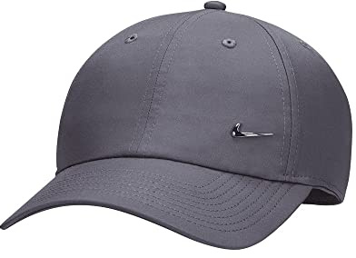 Nike Cap Metal Swoosh H86, Dark Grey/Metallic Silver, One Size, 943092-021