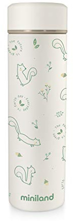 Miniland, 89262 NATUR THERMOS CHIP 450ml Isolierflasche für Babynahrung mehrfarbig, Grün