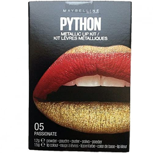 Maybelline New York - Python Metallic-Lippenstift-Set – 05 Rotgold