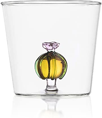 Ichendorf Milano Tumbler Cactus Fiore Rosa | Collezione Desert Plants | 35 cl | Vetro Borosilicato | Fatto a Mano