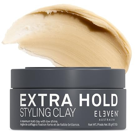 ELEVEN AUSTRALIA Extra Hold Styling Hair Clay for Men and Women - Maximum Hold, Matte Finish for Texture, Long-Lasting Definition, Ideal for Short to Medium Hair - 3 oz