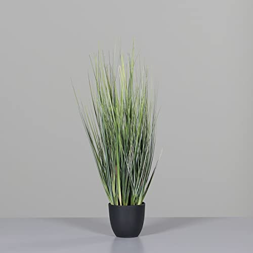 Seidenblumen Roß Grasbusch im Topf 60x30cm DP Kunstpflanzen Pflanzen Grasbusch künstliches Gras Dekogras