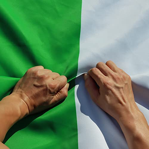 Anley reißfeste Technologie Doppelseitige 3-lagige Irland-Flagge 3 x 5 Fuß – lebendige Farbe, Segeltuchkopf und knitterfest – die stärkste, langlebigste irische Flagge 3 x 5 Ft