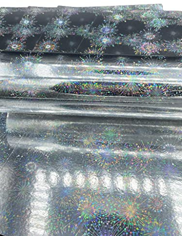 5 Blatt silberner A4-Premium-Karton mit holografischem Feuerwerks-Effekt, einseitig 220 g/m², Umschlag 80 lb
