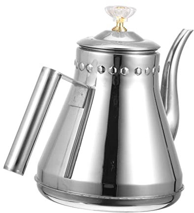 LeGDOr 1pc Tea Kettle Gooseneck Coffee Kettle Pouring Kettle Hot Water Kettle Coffee Percolator Stovetop Water Boiling Teakettle Make Tea Vintage Cold Water Bottle Stainless Steel