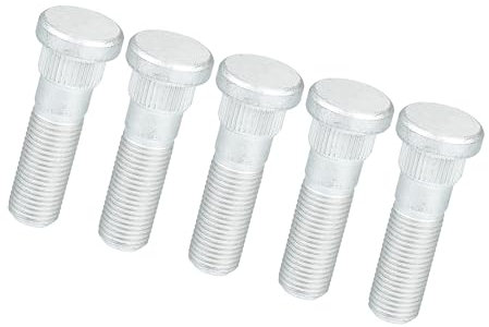 Hihaha 4322270T00 Wheel Lug Bolts Nuts for Nissan for Infiniti/Car/Steel / 5 Pcs Silver Tone