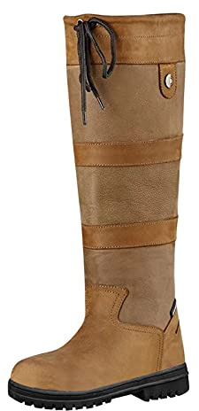 Knee High Boots Women Fleece Lined Snow Boots Waterproof Anti-Slip Long Booties Fashion Round Toe Cowboy Boots Warm Comfy Outdoor Walking Boots Fitted Stretch Chunky Heel Wellies Boots