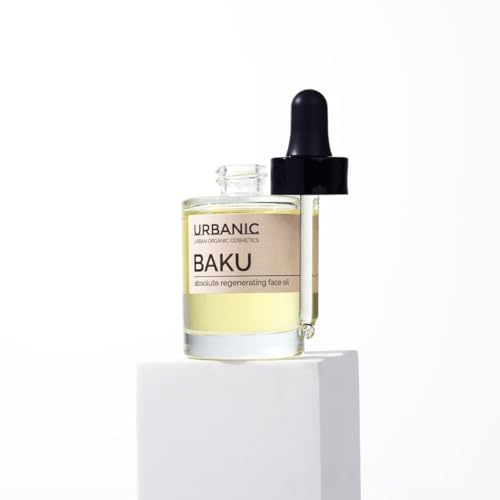 URBANIC BAKU Feuchtigkeitsspendendes Serum, 30 ml, Gesichtsserum mit Bakchiol Coenzym Q10, leicht, elastisch, Bio-Gesichtsöl für Mischhaut ohne SLS, SLES und PEG, vegane Hautpflege