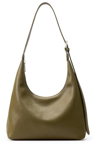 KALIDI Crescent, borsa tote da donna, borsa ascellare in pelle vegana con cerniera borsa a tracolla Hobo per shopping serale casual