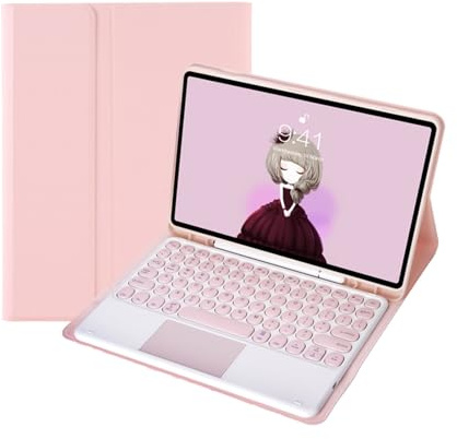 Custodia con tastiera per iPad (9,7 pollici) 6a gen 2018 / 5a generazione 2017, custodia sottile con tastiera Bluetooth rimovibile e porta matita per iPad Pro 9,7 2016 / Air 2 / Air 1