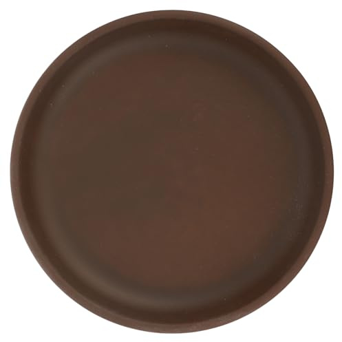 NUOBESTY Soucoupe Pot de Fleur Ronde Céramique Plateau de Récupération Eau pour Plantes sous-Pot Résistant à l'usure Intérieur Protège Surfaces et Espaces Intérieurs
