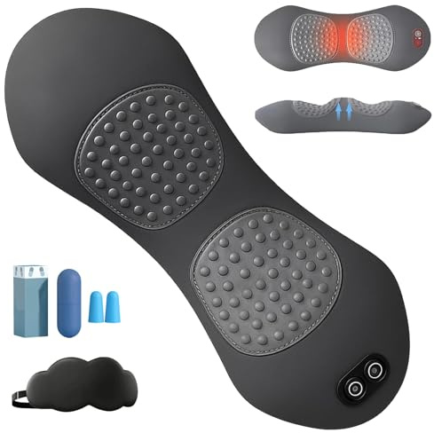 Vertebra 3-in-1 Fusion Massager, Triple Fusion Massagegerät, 135°-Goldene Krümmung, Wohltuende Wärme (42°c) Fördert die Durchblutung, verschafft Linderung bei chronischen Rückenschmerzen(USB-Schwarz)
